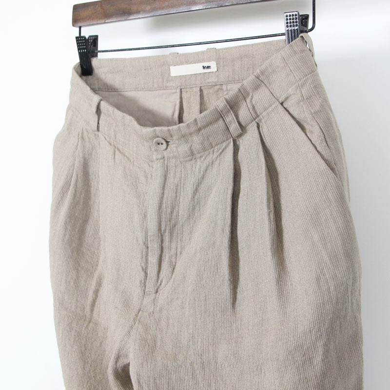 evameva(२) Linen tuck pants