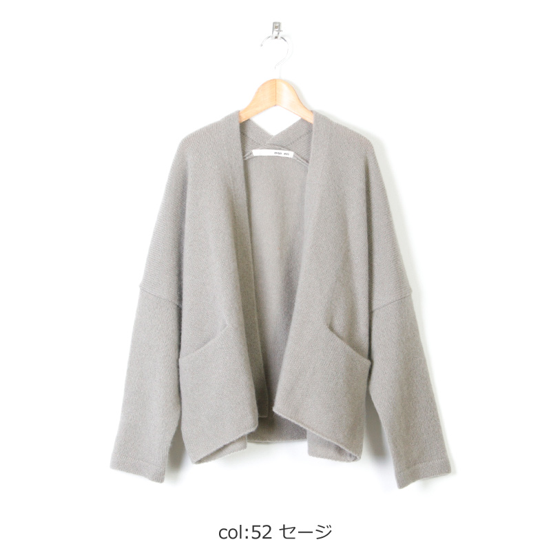 evameva (エヴァムエヴァ) Wool cashmere cardigan / ウールカシミア 