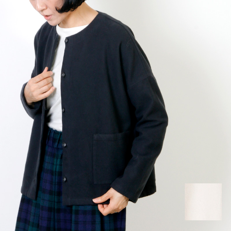 evameva (२) Flannel cotton square cardigan / եͥ륳åȥ ǥ