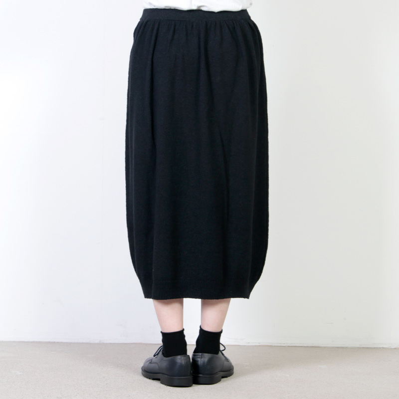 evameva(२) Double coverring tuck skirt