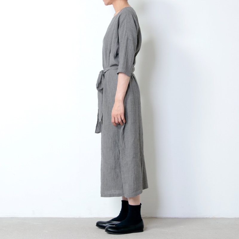 evameva (エヴァムエヴァ) Cotton linen onepiece / コットンリネン