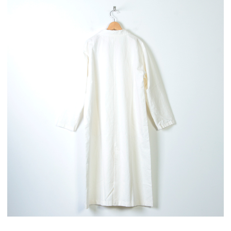 evameva (エヴァムエヴァ) cotton paper long jacket / コットン 