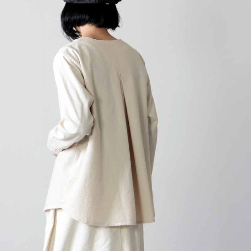 evameva(२) cotton wool nocollar shirt