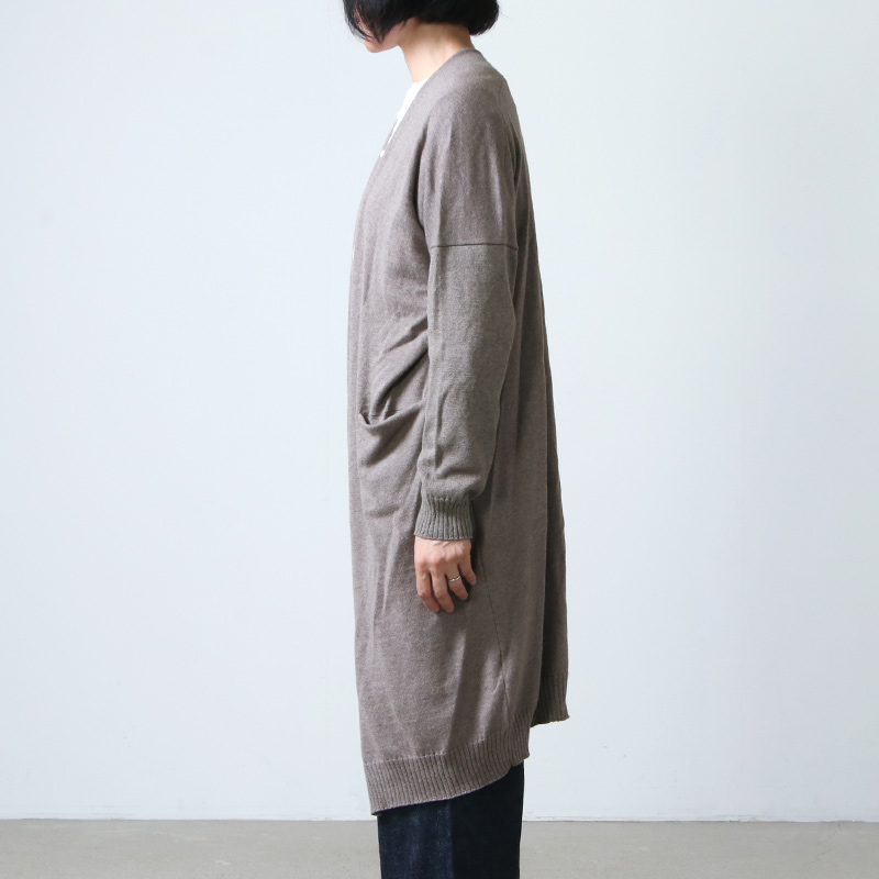 evameva (エヴァムエヴァ) cotton cashmere robe / コットンカシミヤローブ