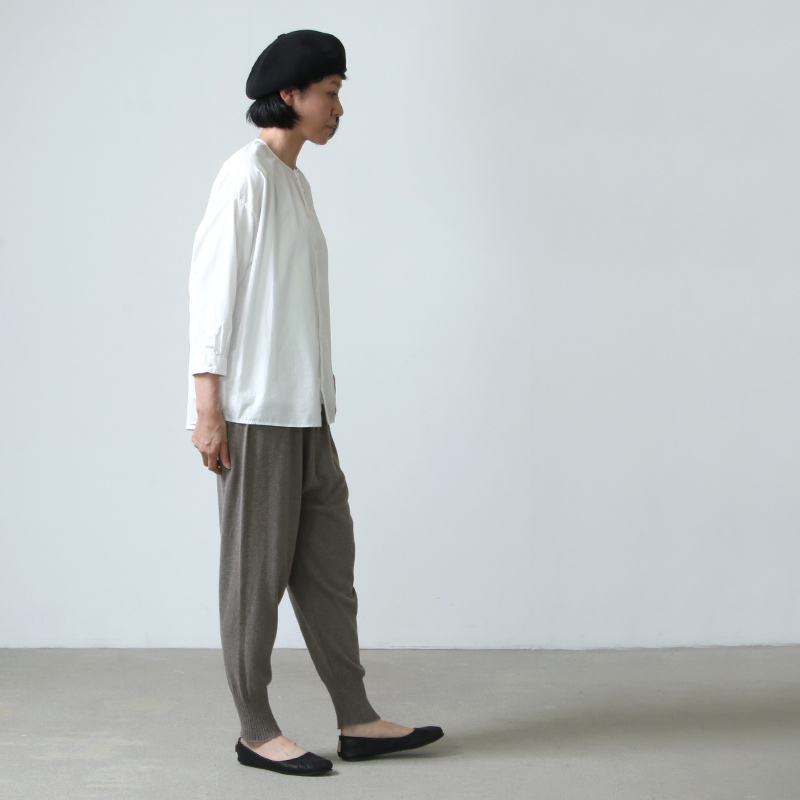 evameva (エヴァムエヴァ) cotton cashmere pants / コットンカシミヤ 