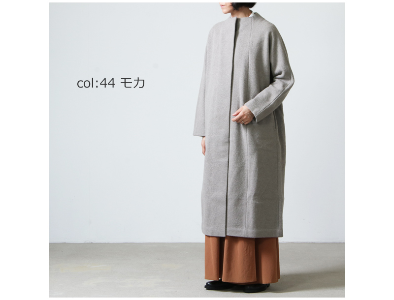 evam eva - 【専用ページ】evam eva WOOL VELOR LONG COAT 完売の+