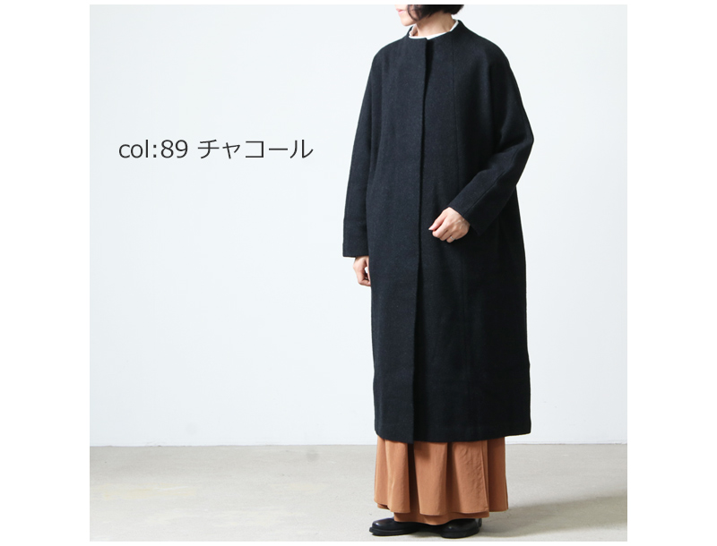 evam eva press wool long coat プレスウール+almacenes.iniaf.gob.bo