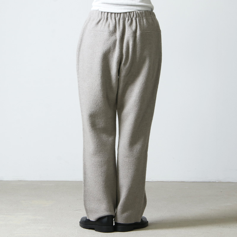 evameva (エヴァムエヴァ) press wool pants / プレスウールパンツ