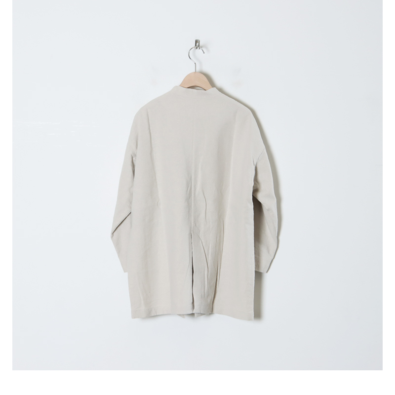 evameva (エヴァムエヴァ) silk linen jacket / シルクリネンジャケット