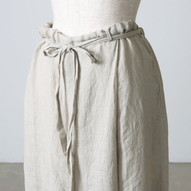 evameva (エヴァムエヴァ) linen skirt / リネンスカート