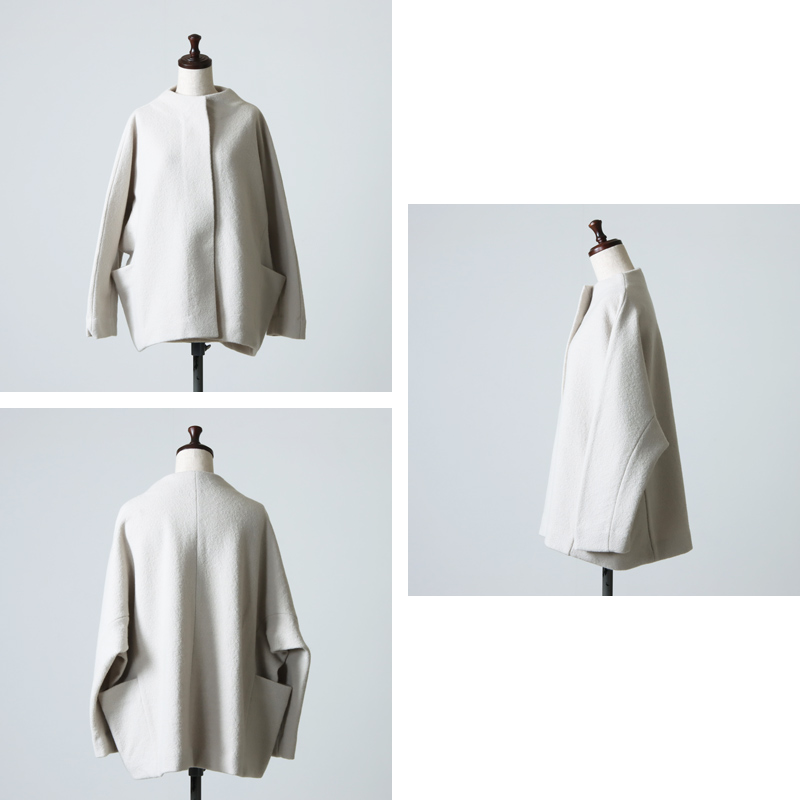 evameva(२) press wool short coat