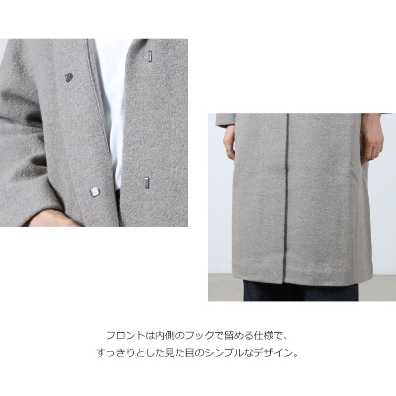 evameva(२) press wool hooded coat