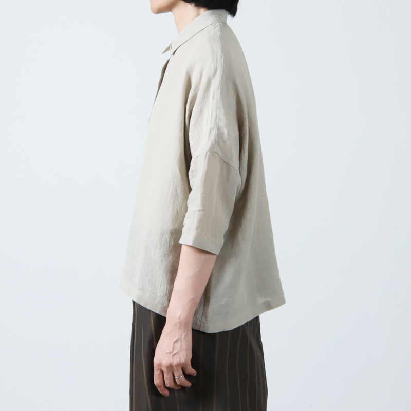evameva (エヴァムエヴァ) linen shirt / リネンシャツ