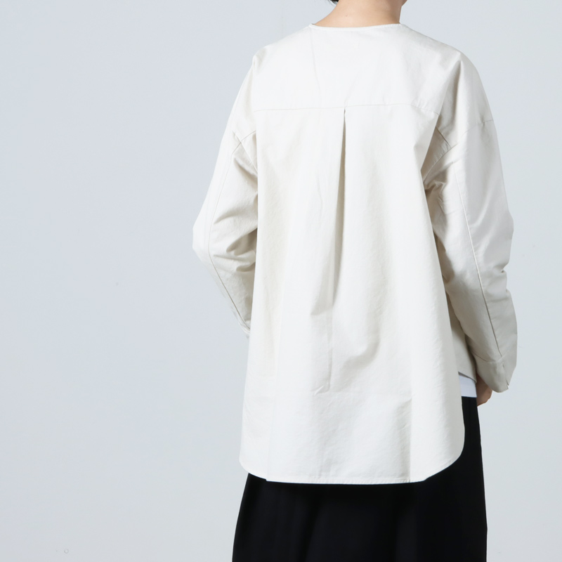 evameva(२) cotton no collar shirt