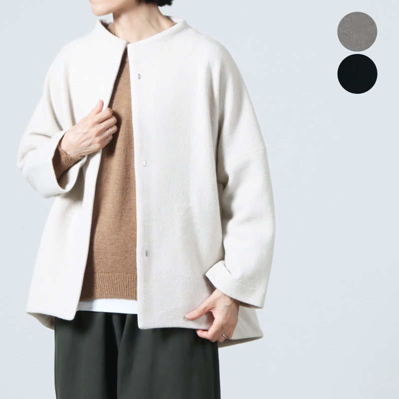 evameva (२) press wool short coat / ץ쥹륷硼ȥ