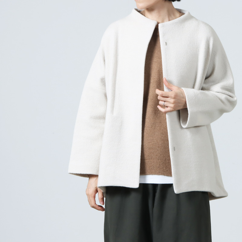 evameva(२) press wool short coat