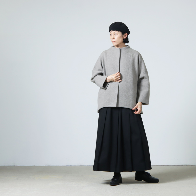 evameva(२) press wool short coat