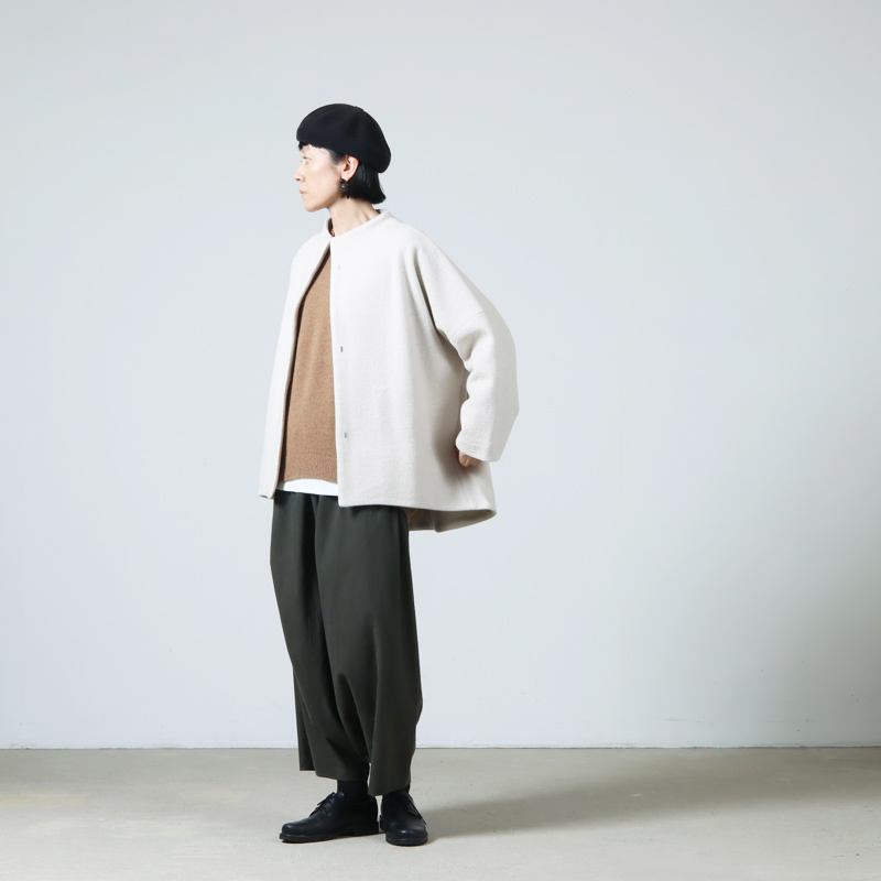 evameva(२) press wool short coat