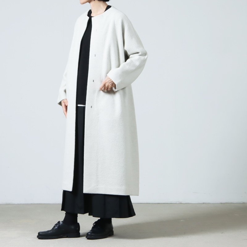 evameva(२) press wool long coat