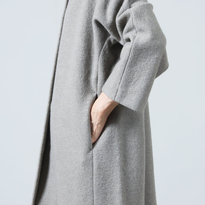 evameva(२) press wool long coat