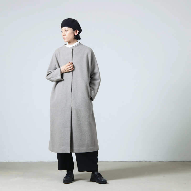 evameva(२) press wool long coat