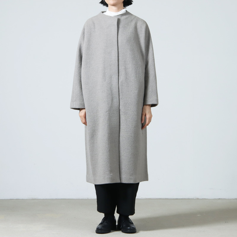 evameva(२) press wool long coat