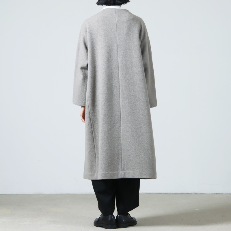 evameva(२) press wool long coat