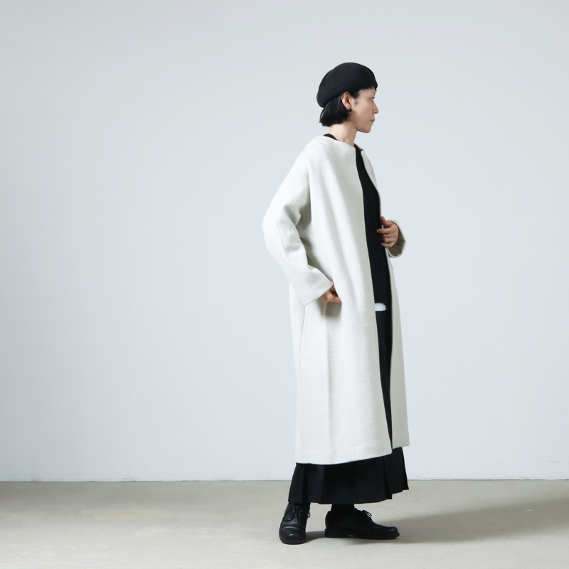 evameva(२) press wool long coat