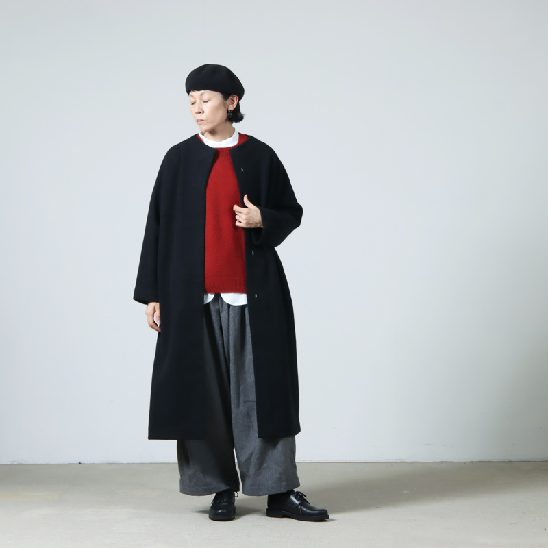 evameva(२) press wool long coat