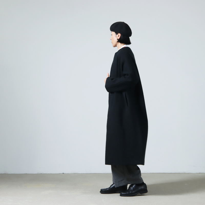 evameva(२) press wool long coat