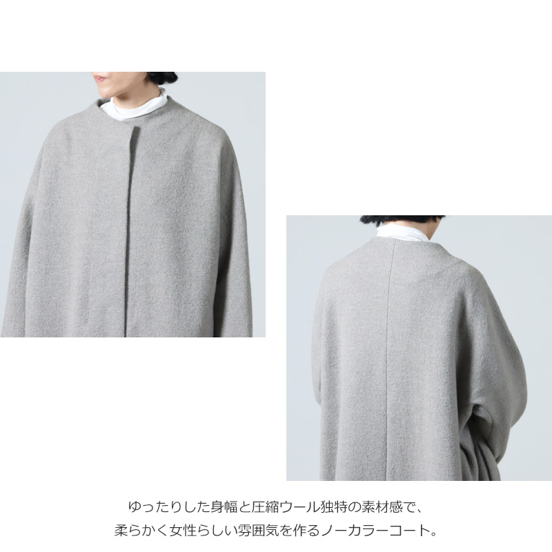 evameva(२) press wool long coat