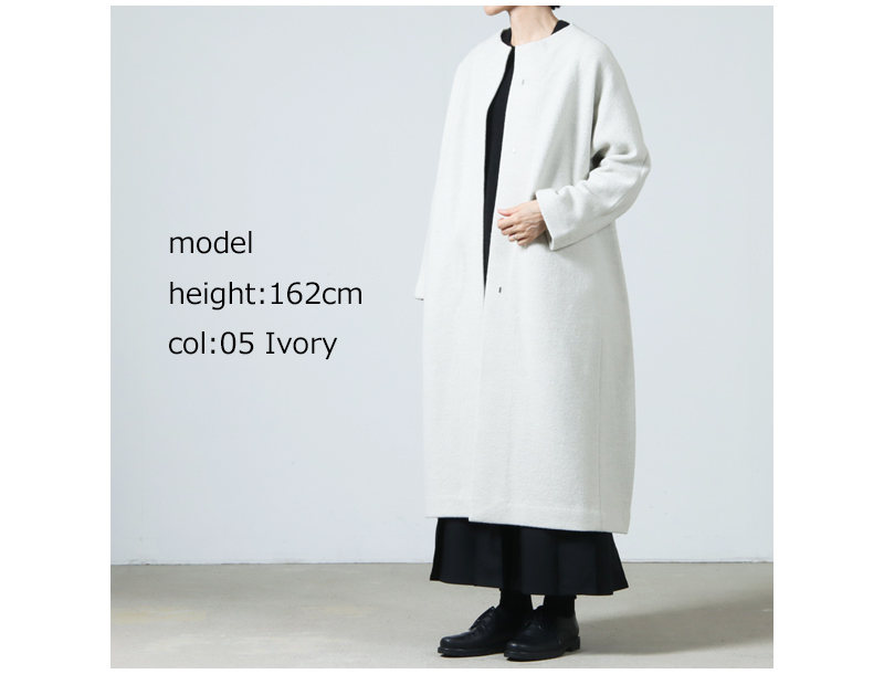 evameva(२) press wool long coat