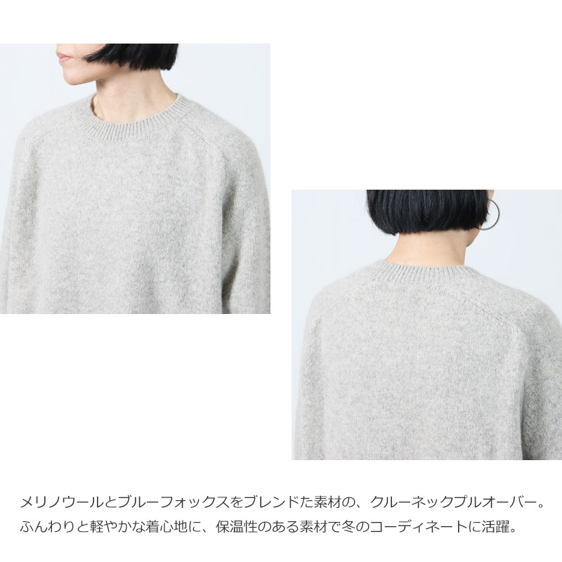 evameva(२) wool fox pullover