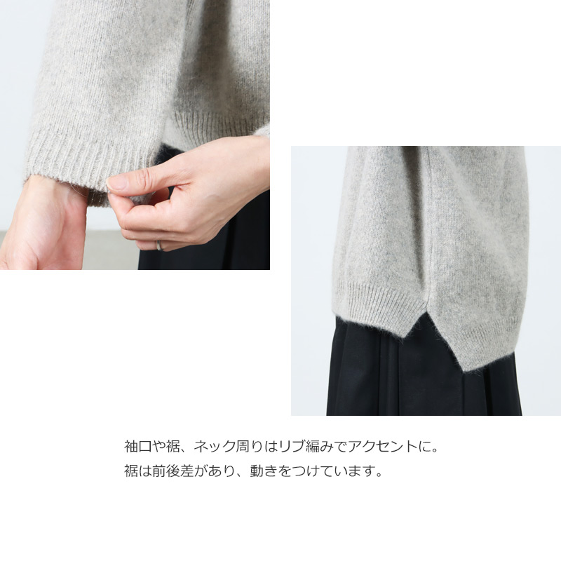 evameva(२) wool fox pullover