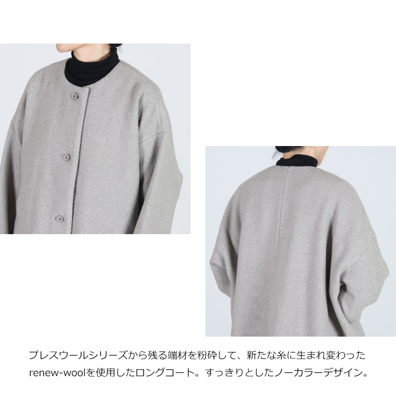 evameva(२) renew-wool long coat