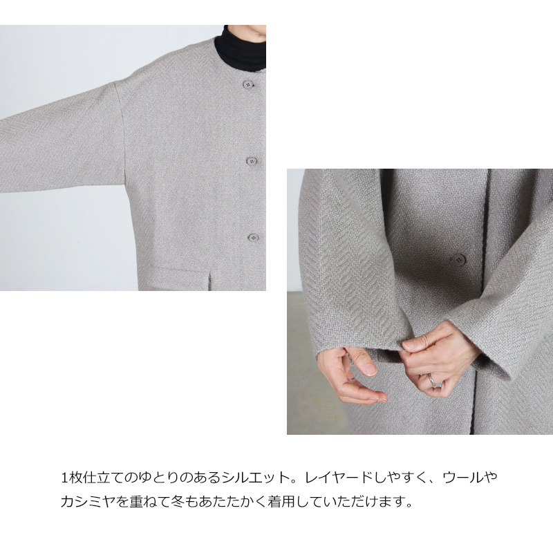 evameva(२) renew-wool long coat