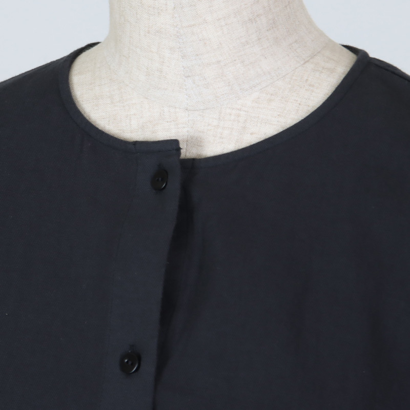 evameva(२) cotton wool no collar shirt