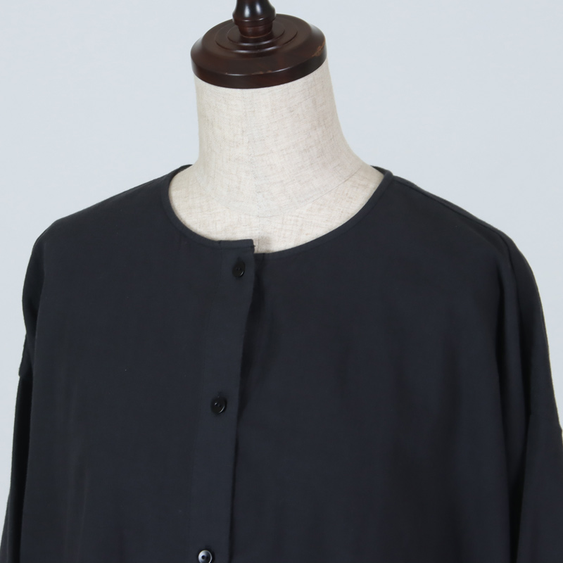 evameva(२) cotton wool no collar shirt