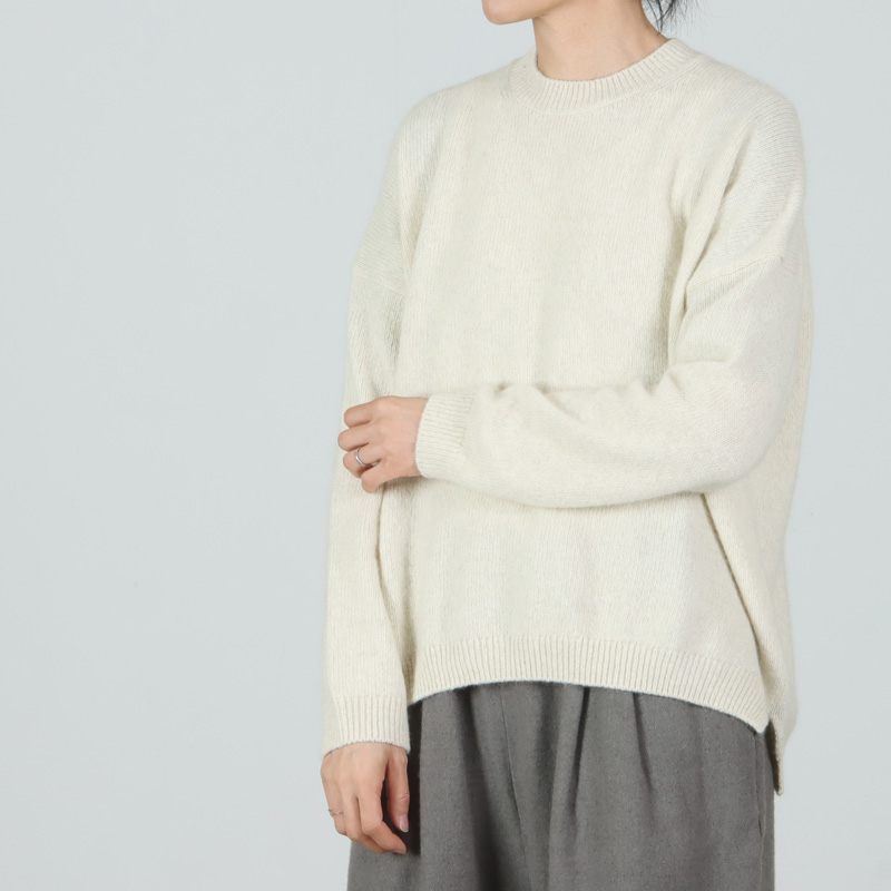 evam eva エヴァムエヴァ ニット　wool fox pullover evameva (エヴァムエヴァ) wool fox pullover / ウールフォックスプル