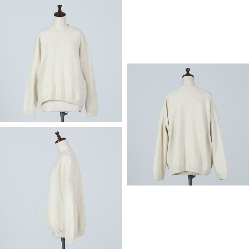 evameva (エヴァムエヴァ) wool fox pullover / ウールフォックスプル