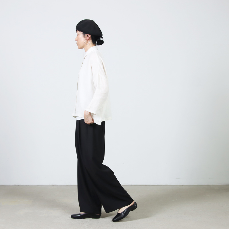 evameva(�������२����) linen wide shirt