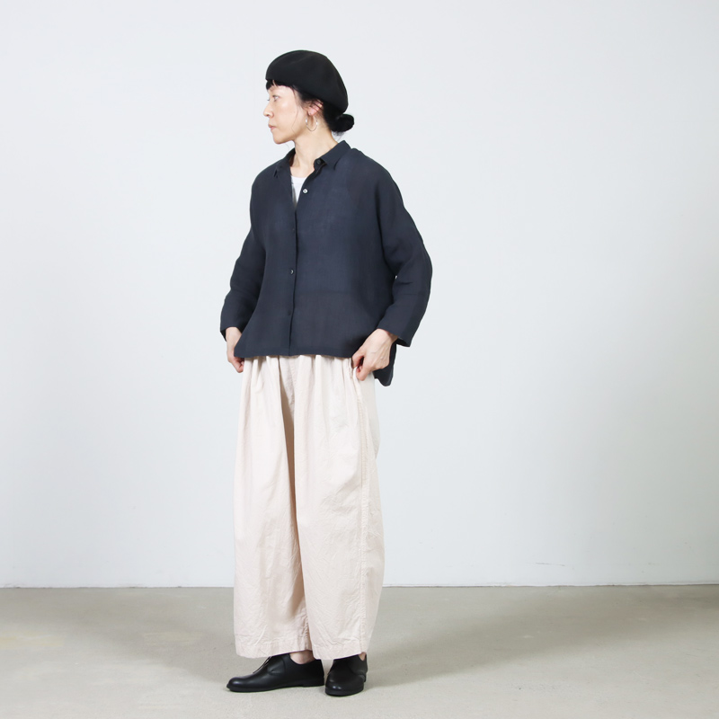 evameva(�������२����) linen wide shirt