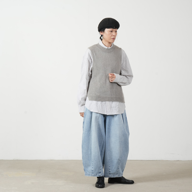 evameva(�������२����) mohair silk vest