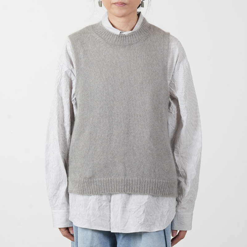 evameva(�������२����) mohair silk vest