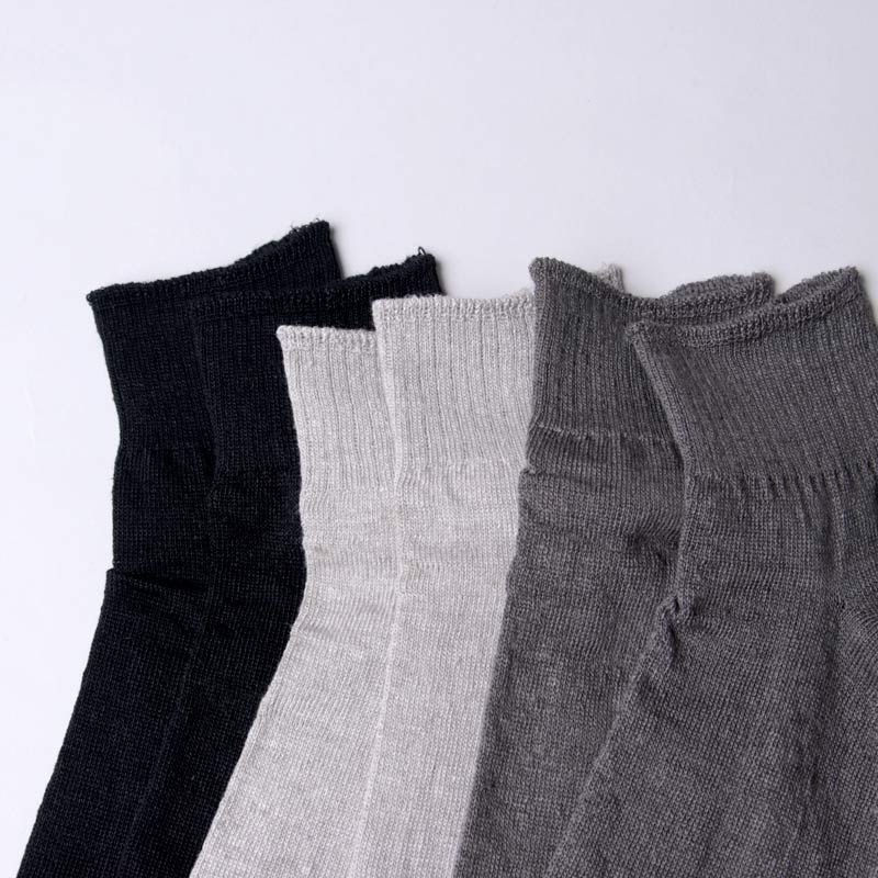 evameva(२) Linen short socks