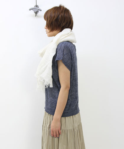 evameva / २ wrinkle linen stole