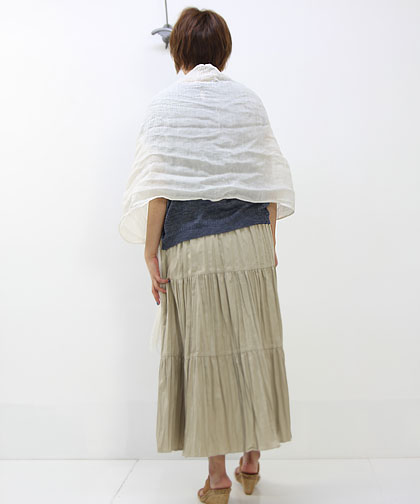 evameva / २ wrinkle linen stole