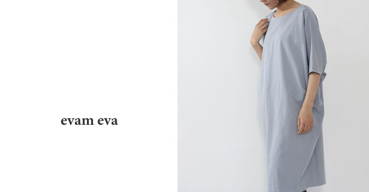 evameva / エヴァムエヴァ trapezoid one piece