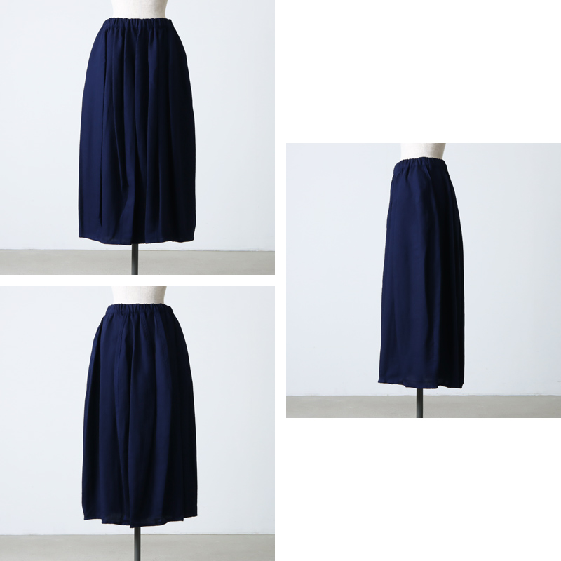 FACTORY (ファクトリー) ウール強撚糸 バルーンスカート