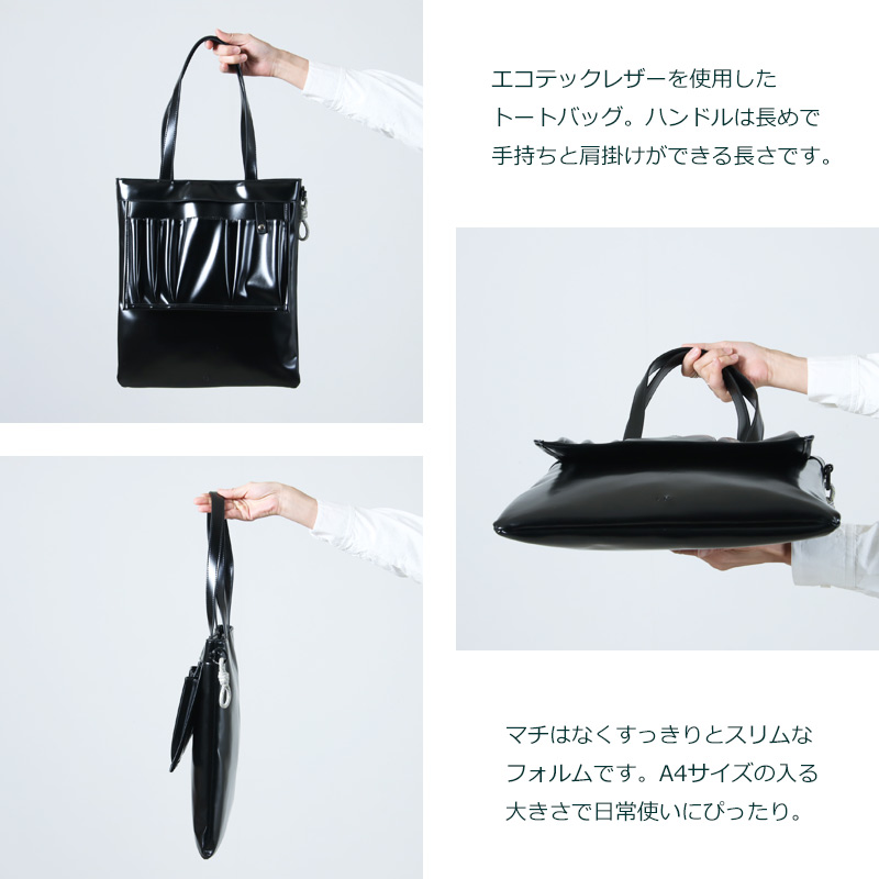 F/CE.(ե) TECH LEATHER TRANSEFORM TOTE